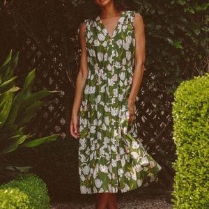 Trovata Birds of Paradise Rae Dress in Morning Tulip